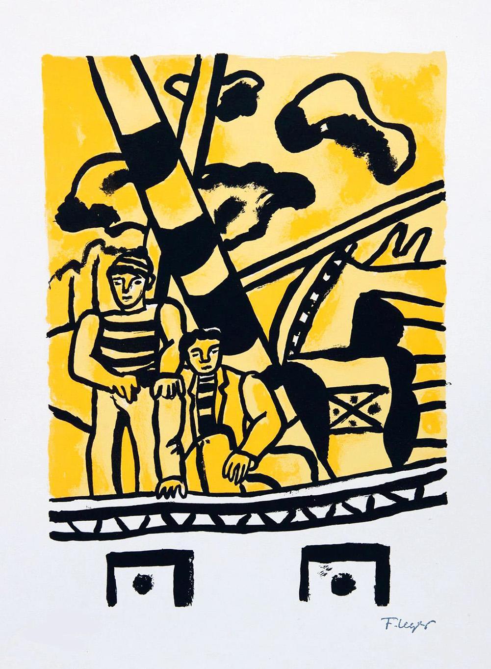 Fernand Leger Le Remorqueur Jaune (Signed Print) 1959 | MyArtBroker