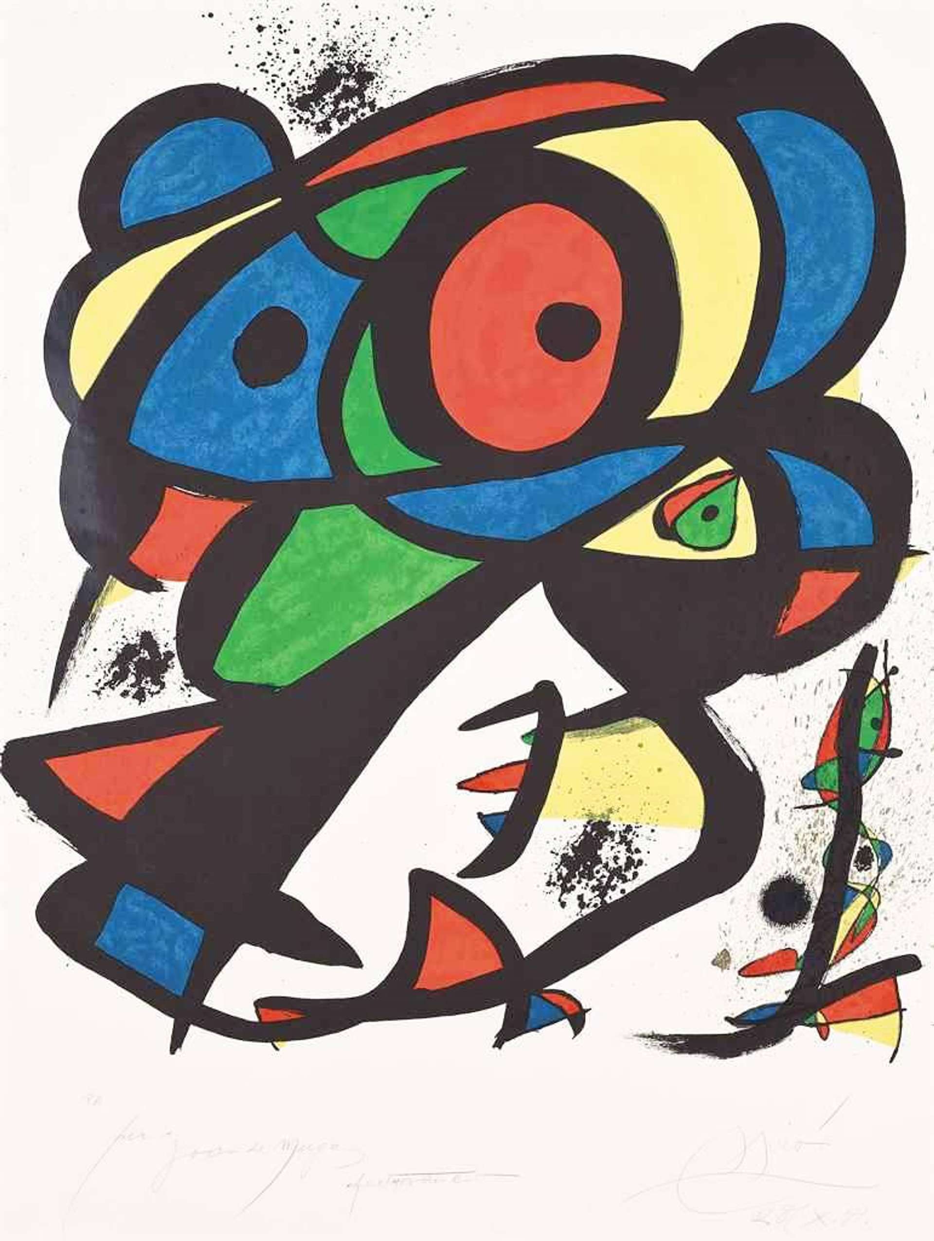 Colpir Sense Nafrar I - Signed Print by Joan Miró 1981 - MyArtBroker