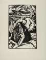 Erich Heckel: Woman Kneeling Near A Rock - Signed Print