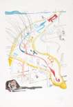 Les Montres Gelatines De L’Espace Temps - Signed Print