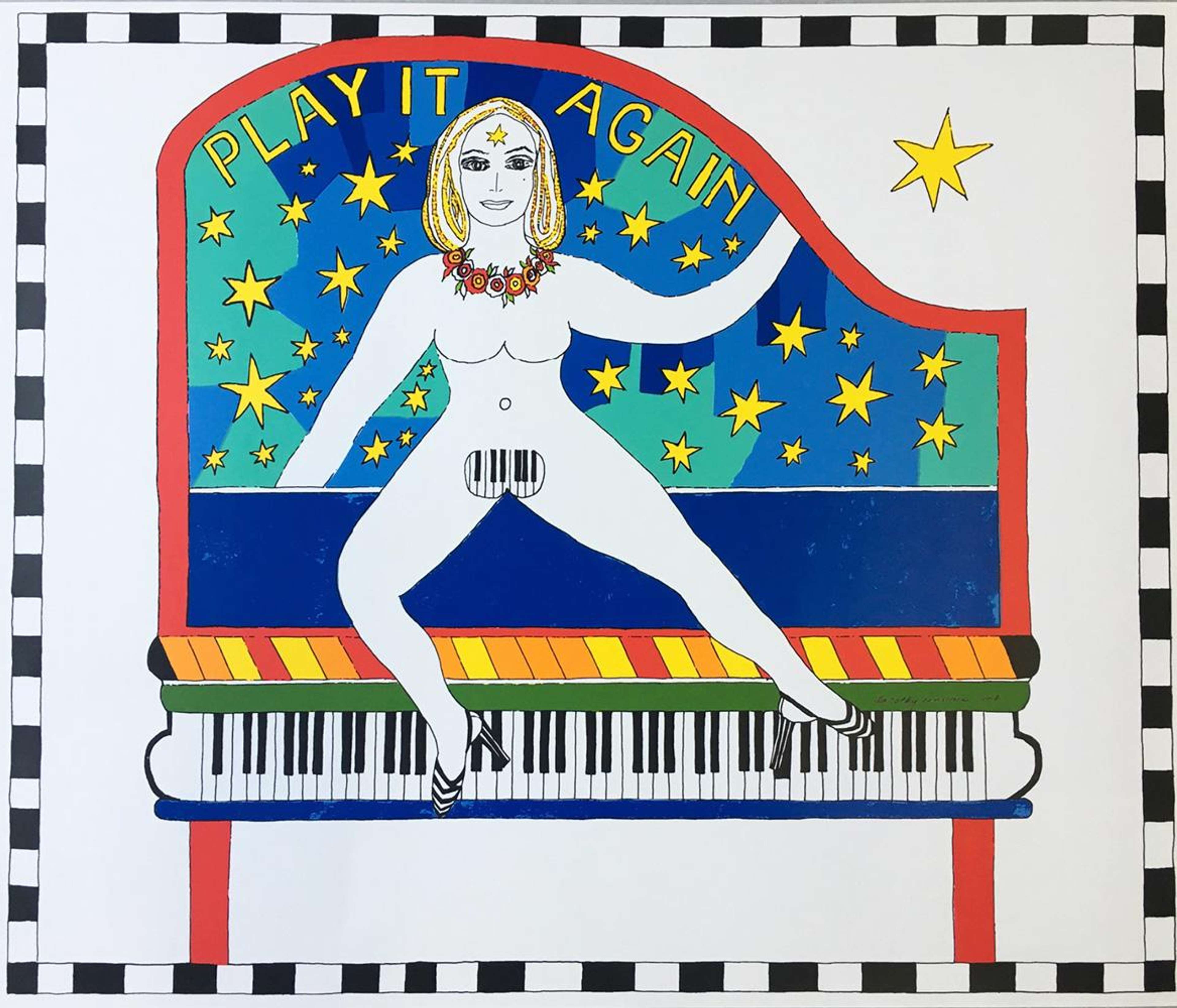 Play It Again - Signed Print by Dorothy Iannone 2007 - MyArtBroker