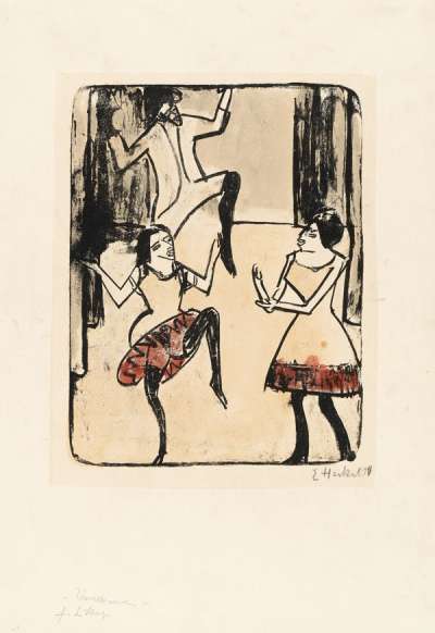 Dancers - Signed Print by Erich Heckel 1911 - MyArtBroker