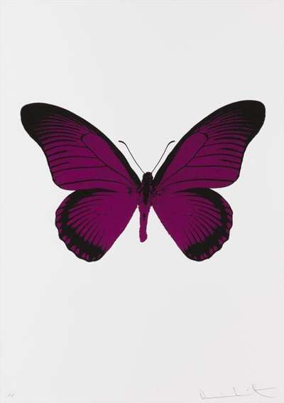 The Souls IV (fuchsia pink, raven black) - Signed Print by Damien Hirst 2010 - MyArtBroker