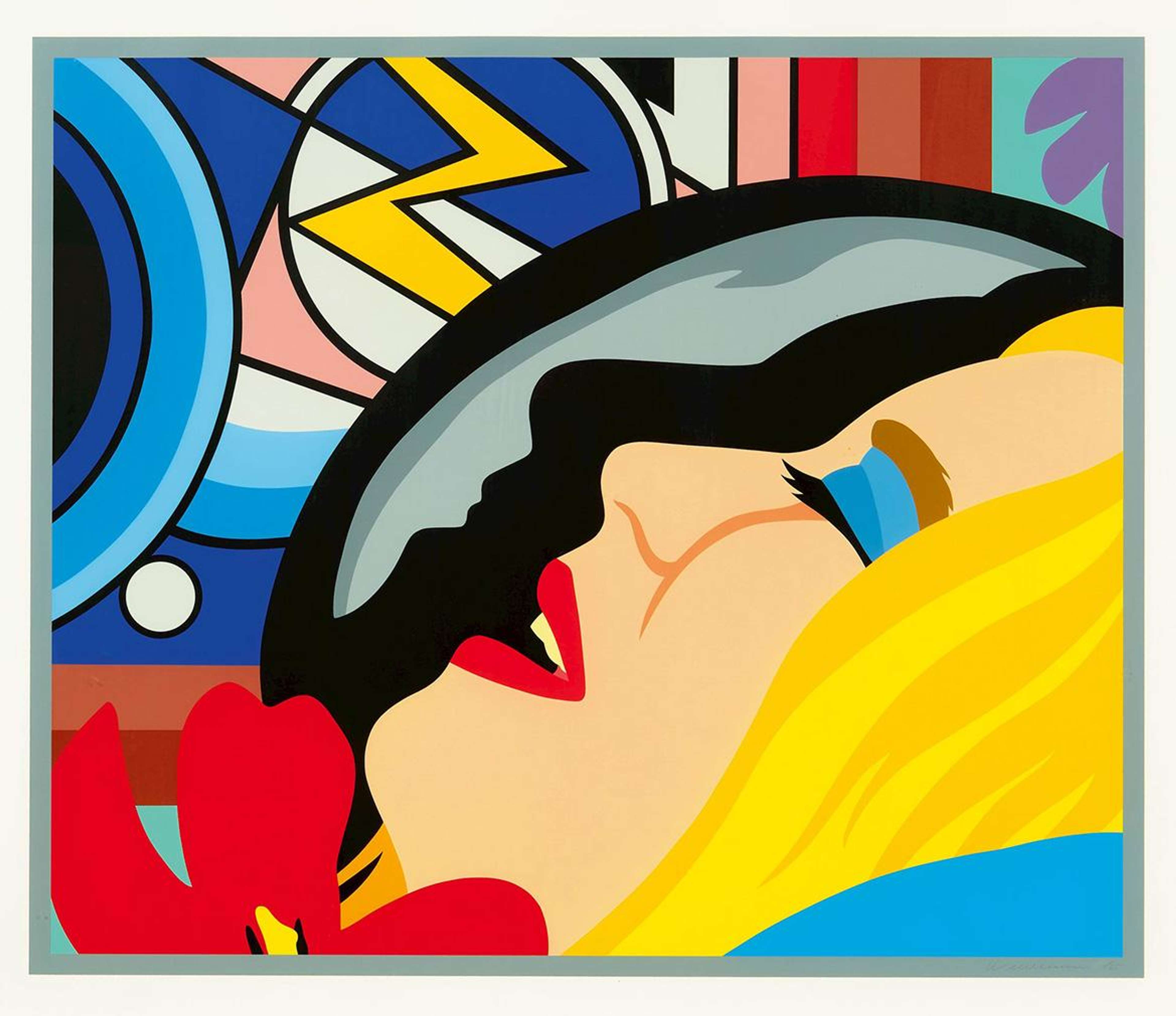 Bedroom Face With Lichtenstein - Signed Print by Tom Wesselmann 1994 - MyArtBroker