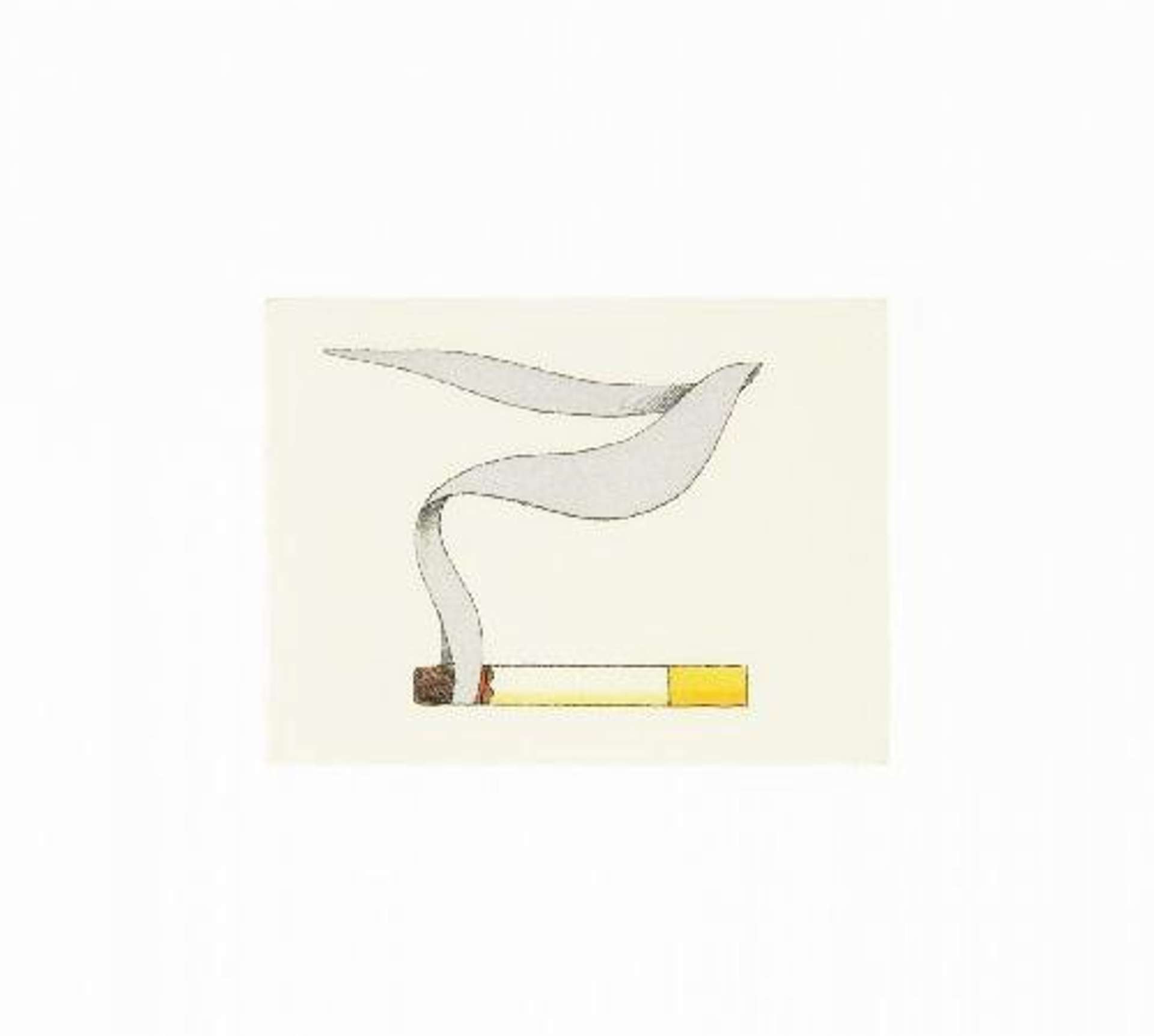 Smoking Cigarette - Signed Print by Tom Wesselmann 1991 - MyArtBroker