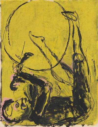 Fahrradfahrer - Signed Print by Georg Baselitz 1982 - MyArtBroker