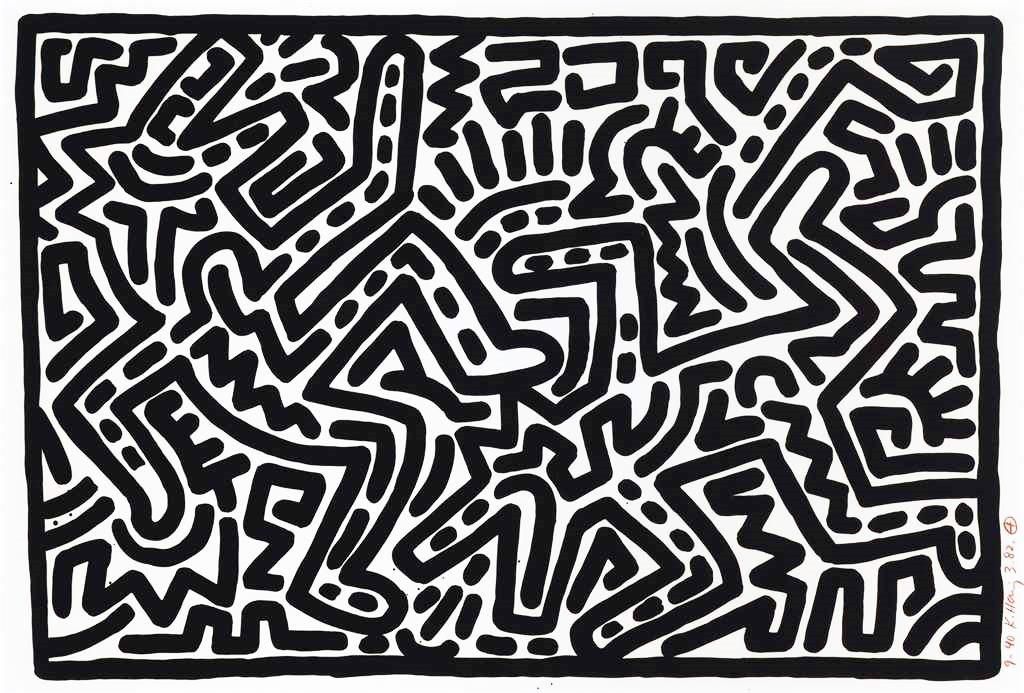 Keith Haring Plate V, Untitled 1 - 6 (Signed Print) 1982