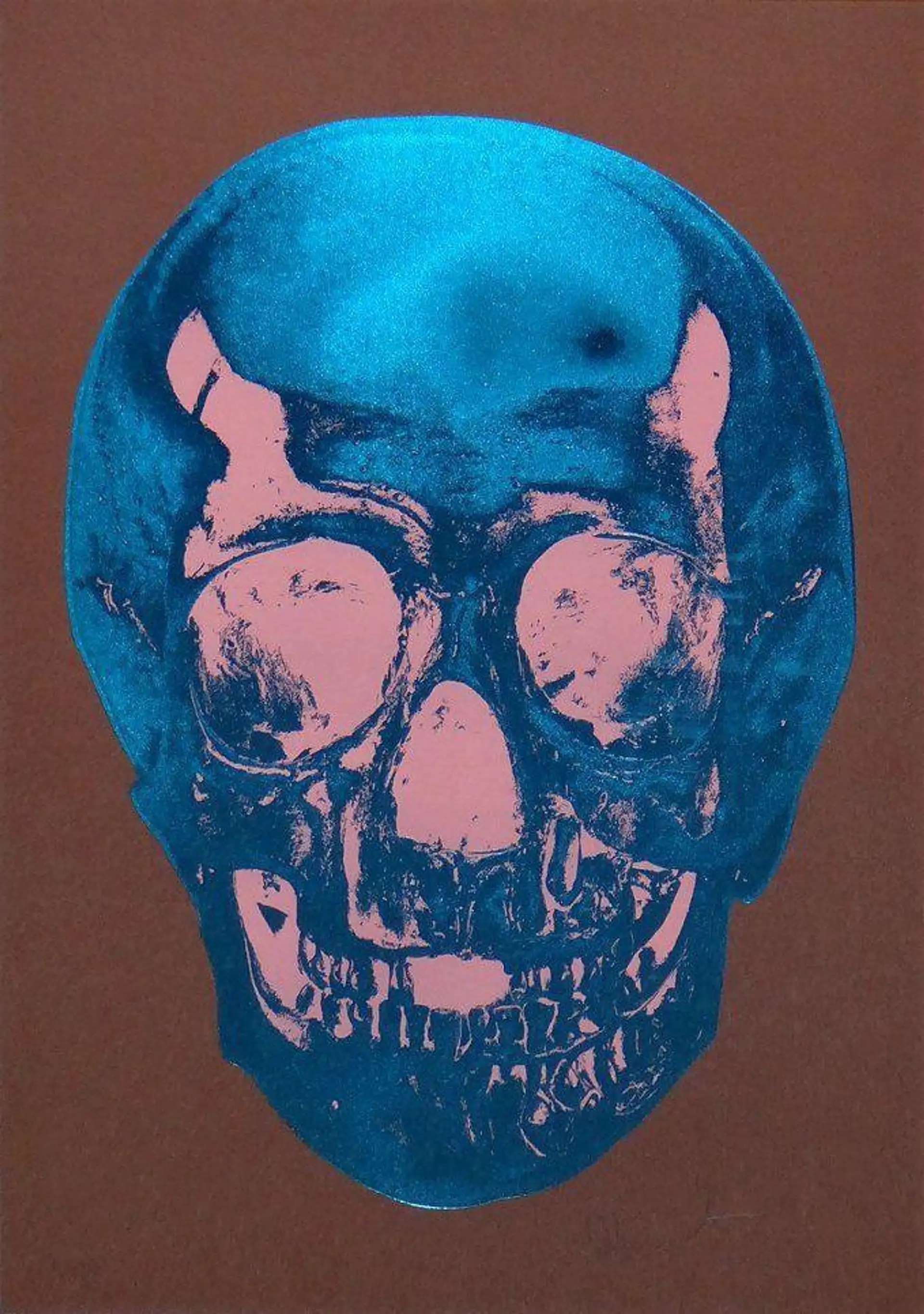 Till Death Do Us Part (milk chocolate brown, true blue, bubblegum pink) by Damien Hirst