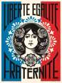 Shepard Fairey: Liberté Egalité Fraternité (First Edition) - Signed Print