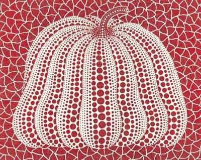 Yayoi Kusama: Pumpkin (red) , Kusama 278 - Signed Print