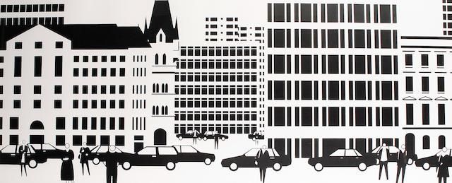 Julian Opie ポスター Julian Opie Cityscape (Signed Print) 1999 | MyArtBroker