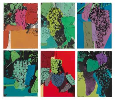 Grapes (complete set) (diamond dust) - Signed Print by Andy Warhol 1979 - MyArtBroker