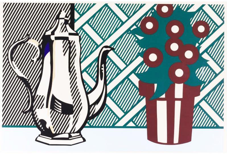 Roy Lichtenstein Still Life With Pitcher And Flowers (Signed