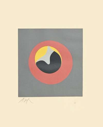 Le Soleil Recerclé 3 - Signed Print by Jean Arp 1966 - MyArtBroker