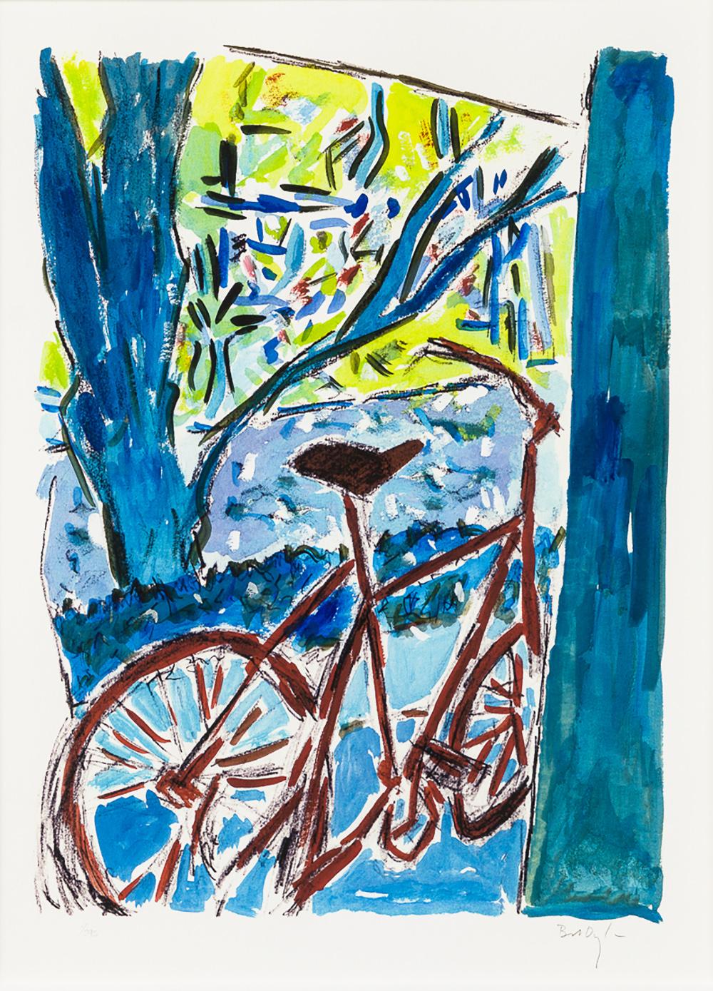 Bob Dylan Bicycle (2010) (Signed Print) 2010