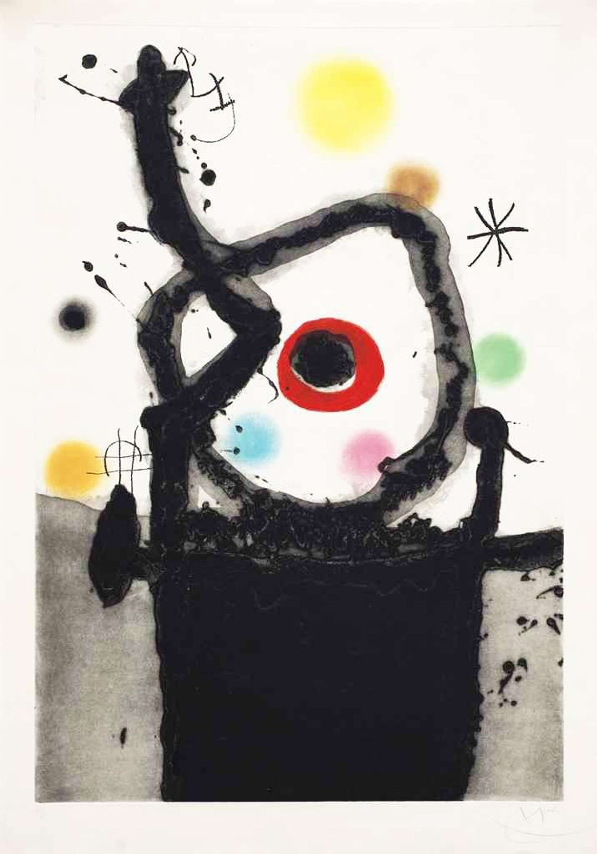 Le Rebelle - Signed Print by Joan Miró 1967 - MyArtBroker