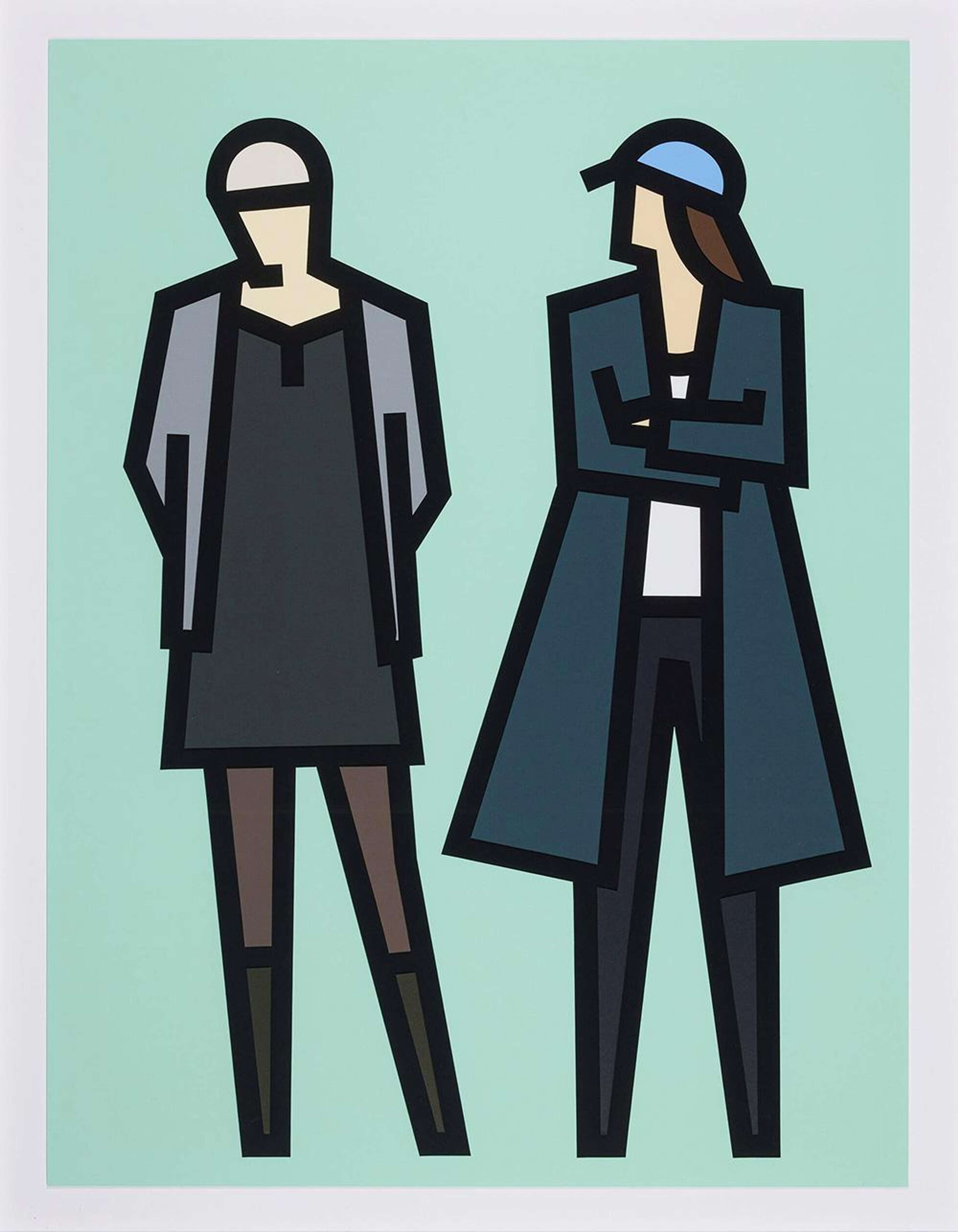 Jade And Julia - Signed Print by Julian Opie 2024 - MyArtBroker