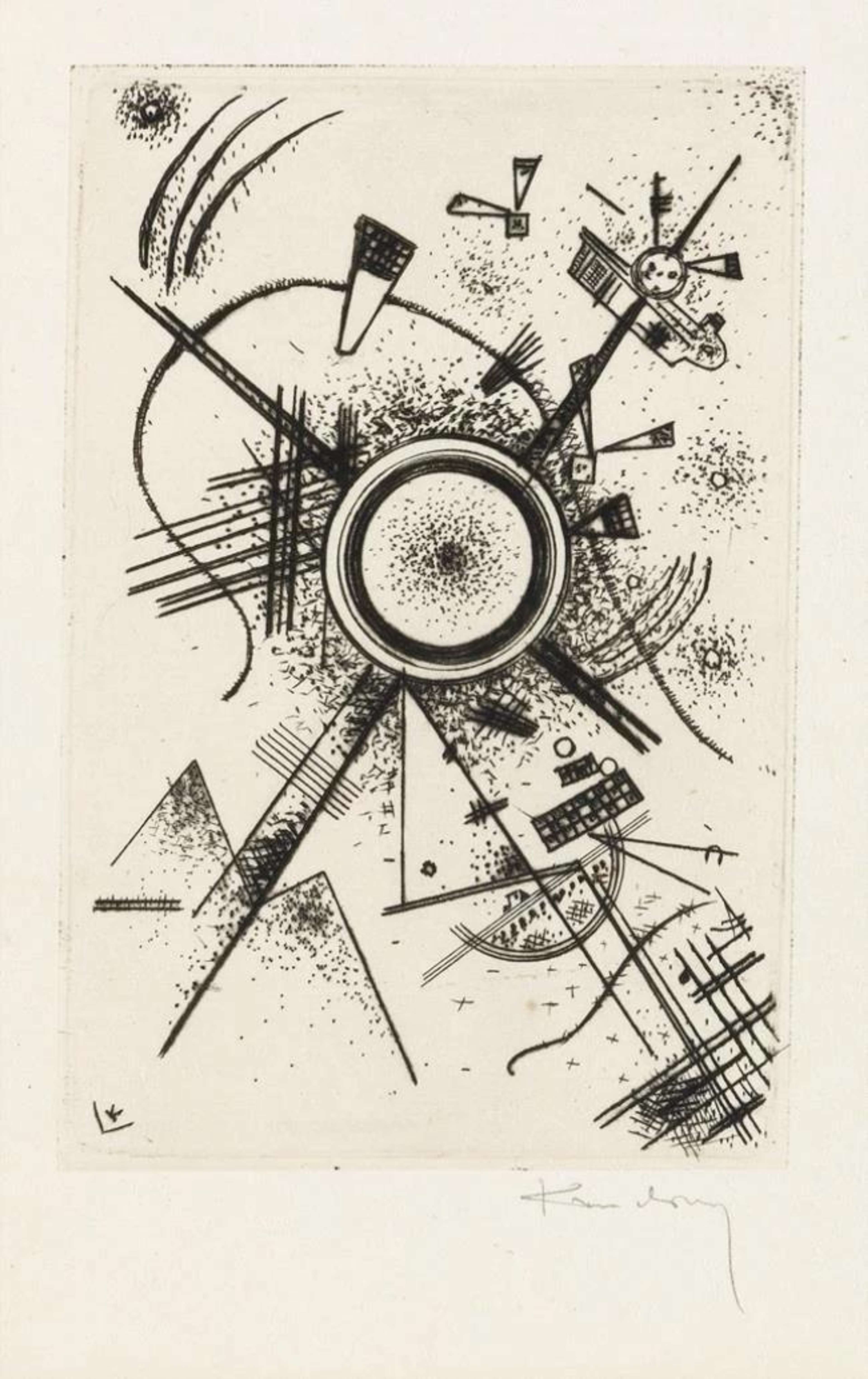 Radierung Für Den Piper Verlag - Signed Print by Wassily Kandinsky 1924 - MyArtBroker