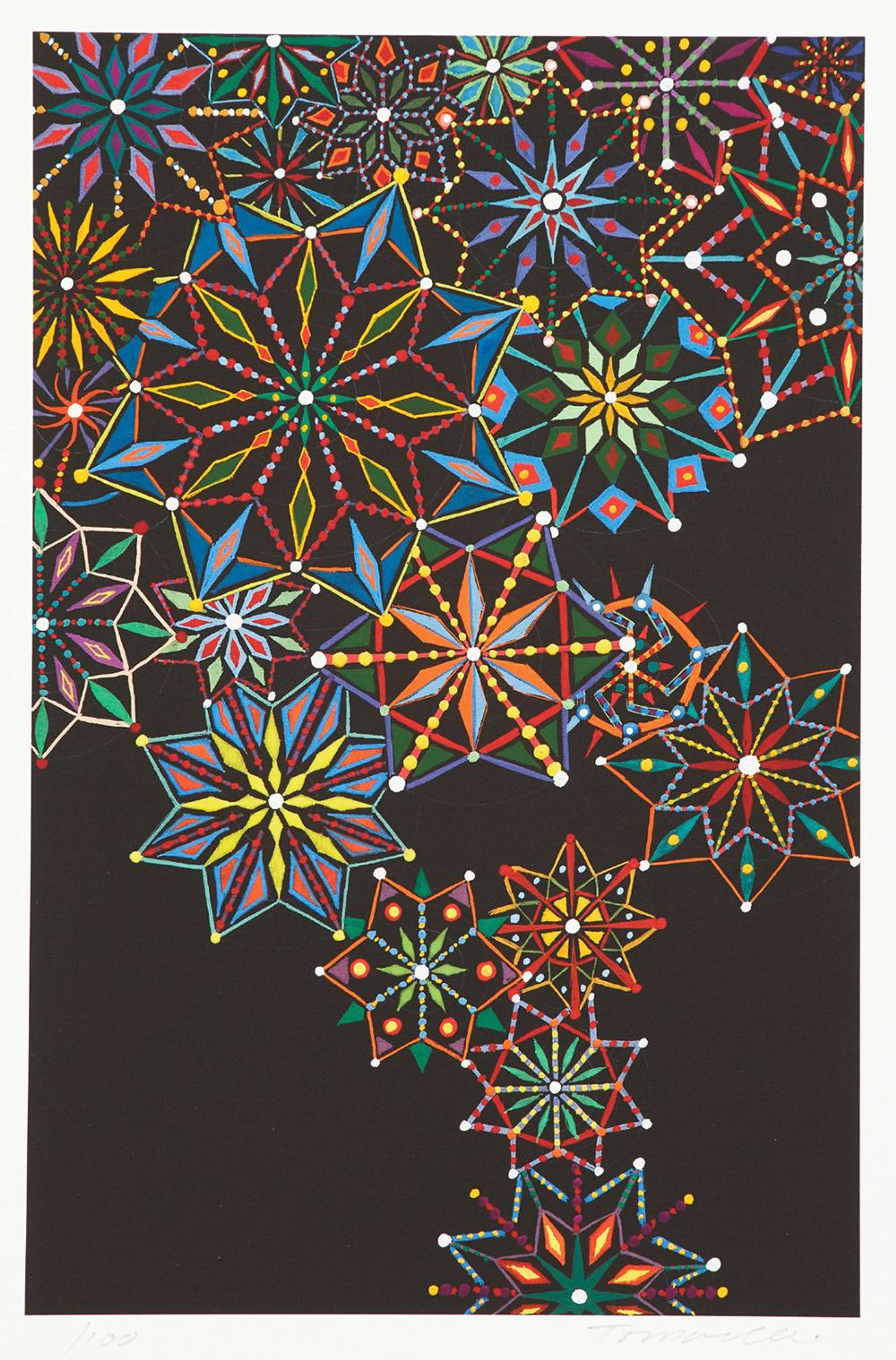 Untitled - Signed Print by Fred Tomaselli 2004 - MyArtBroker