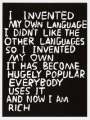 David Shrigley: Untitled (Language) - Signed Print