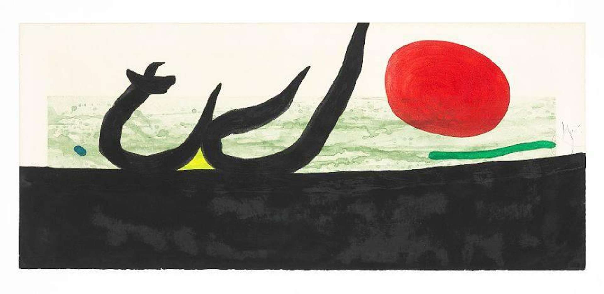 La Gréve Noire - Signed Print by Joan Miró 1973 - MyArtBroker