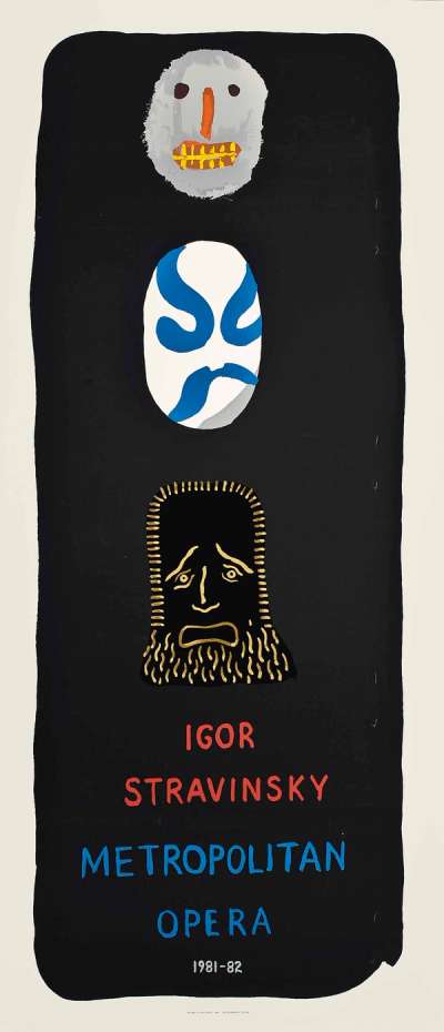 Igor Stravinsky, Metropolitan Opera - Unsigned Print by David Hockney 1981 - MyArtBroker