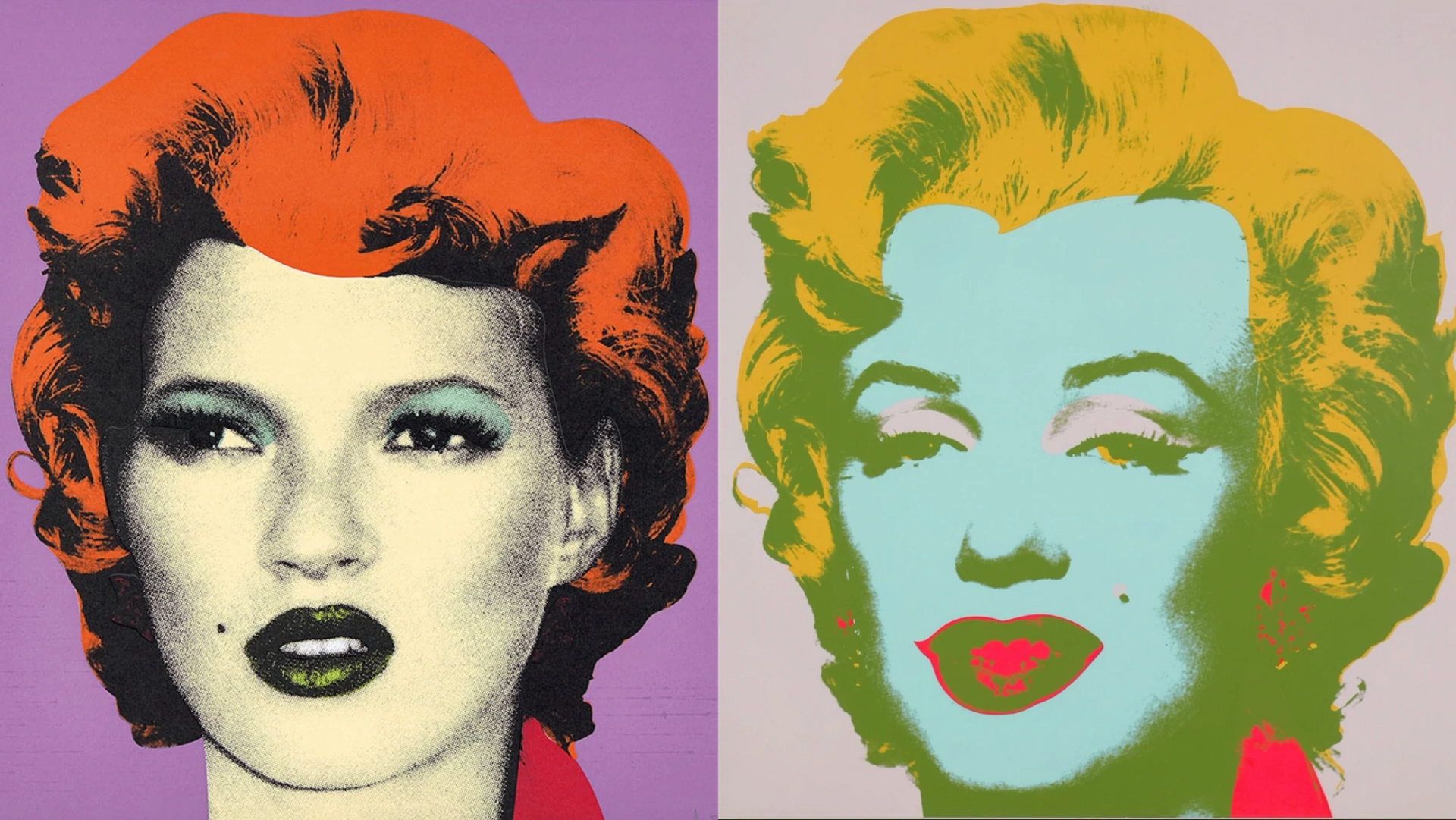 Kate Moss by Banksy / Marilyn by Andy Warhol 