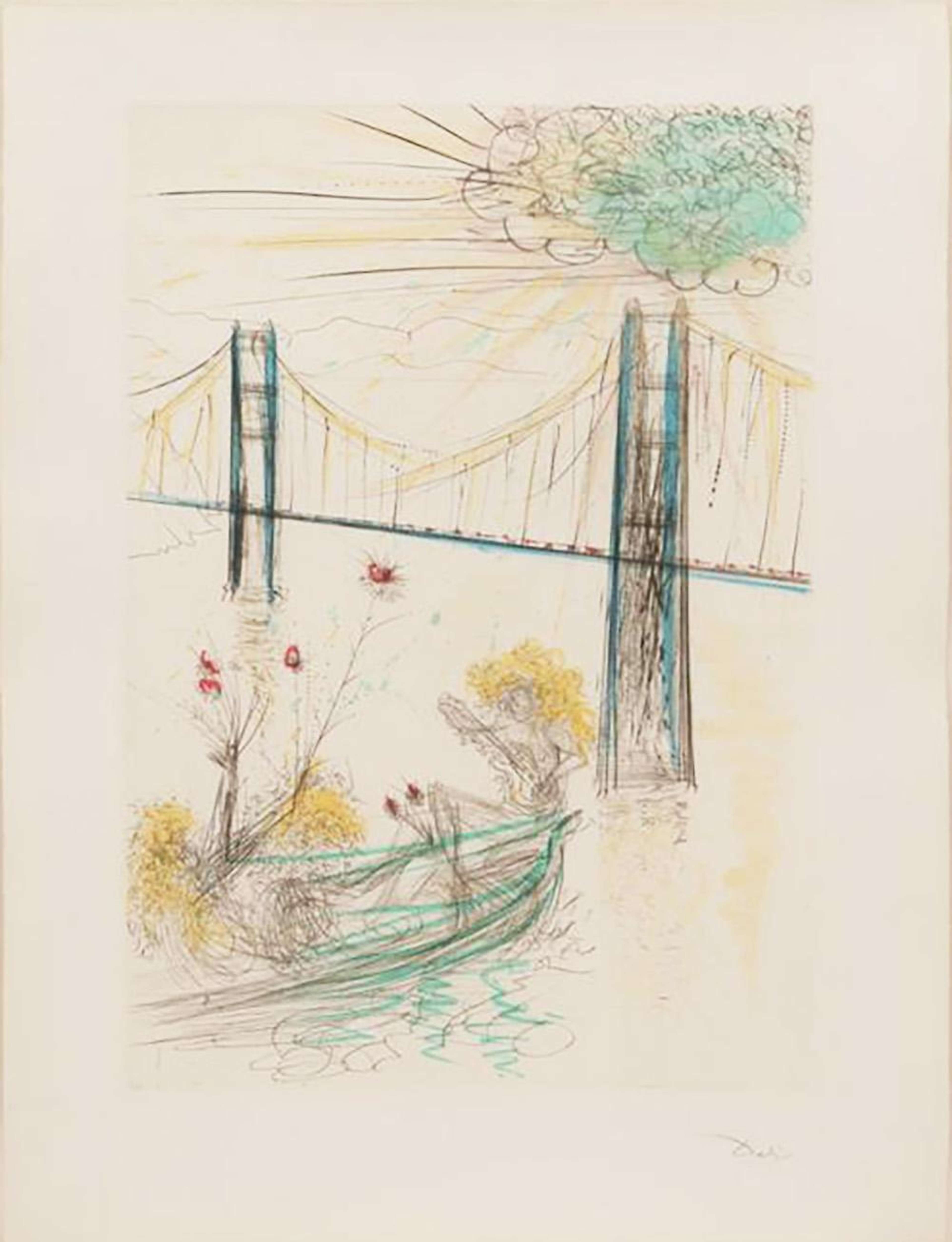Golden Gate Bridge (San Francisco) - Signed Print by Salvador Dali 1970 - MyArtBroker