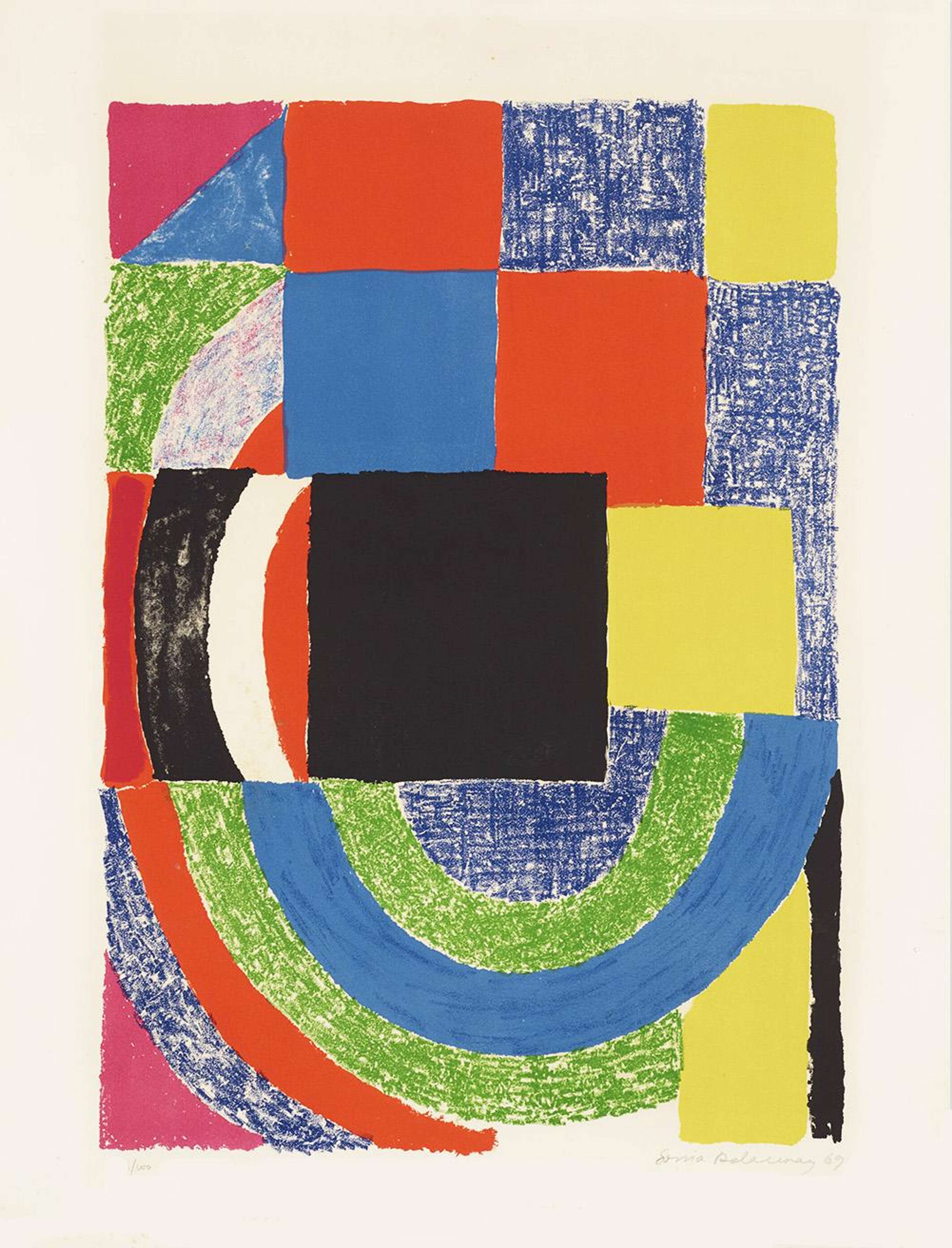 Carré Noir - Signed Print by Sonia Delaunay 1969 - MyArtBroker