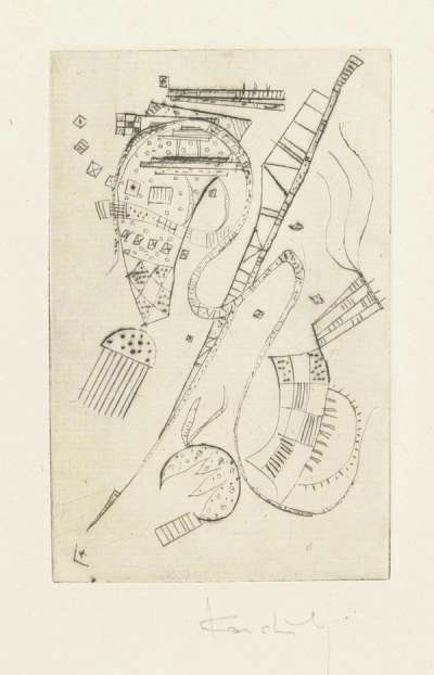 Radierung Für Stephen Spender “Fraternity” - Signed Print by Wassily Kandinsky 1939 - MyArtBroker
