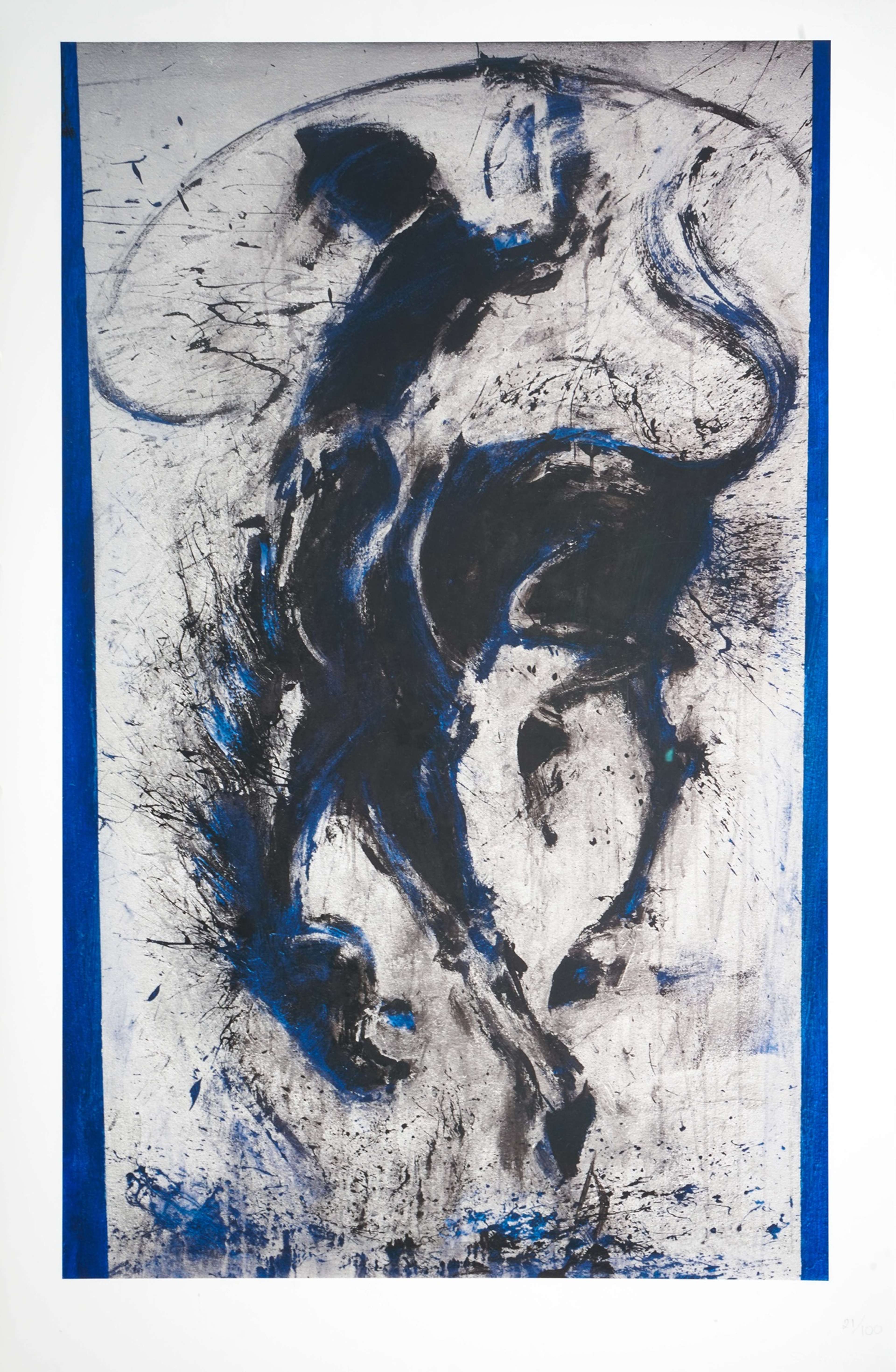 Horse And Rider (blue) - Unsigned Print by Richard Hambleton 2012 - MyArtBroker