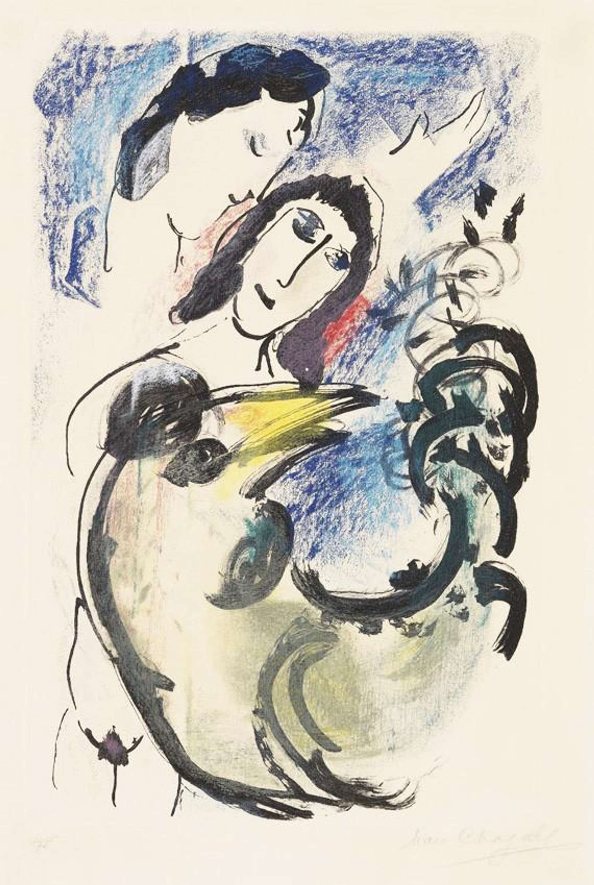 Le Coq Jaune - Signed Print by Marc Chagall 1960 - MyArtBroker