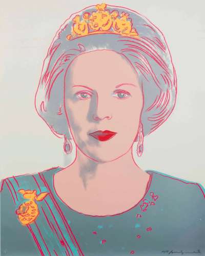 Queen Beatrix Of The Netherlands (F. & S. II.339) - Signed Print by Andy Warhol 1985 - MyArtBroker