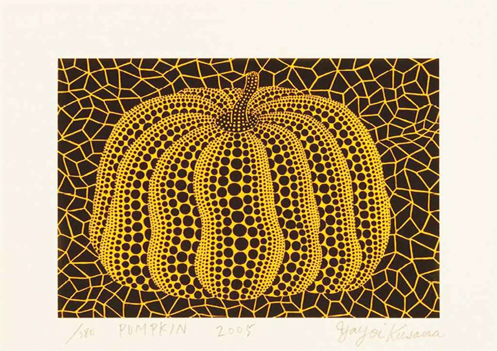 Small Pumpkin - Signed Print by Yayoi Kusama 2005 - MyArtBroker