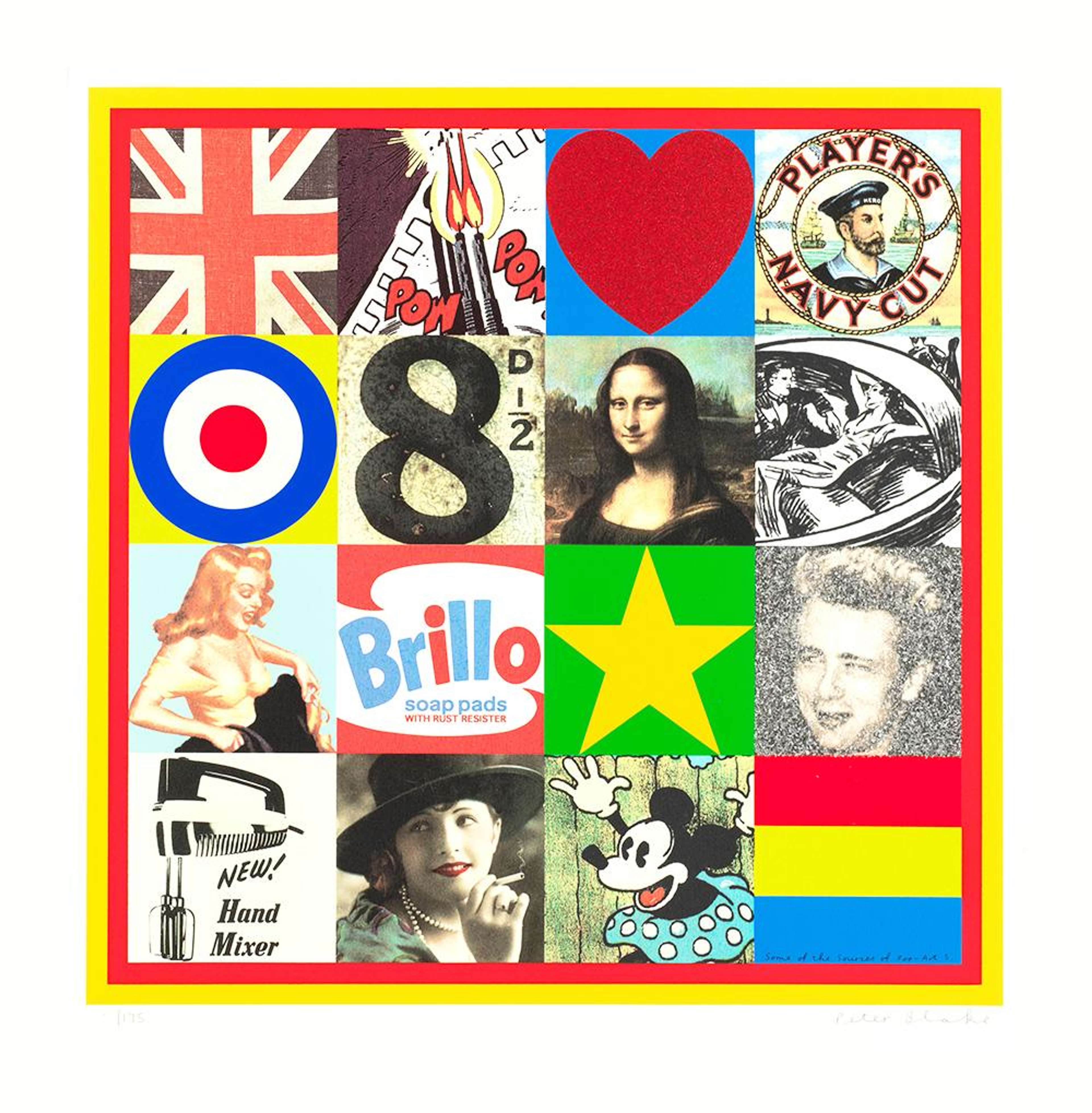 Sources Of Pop Art V - Signed Print by Peter Blake 2007 - MyArtBroker