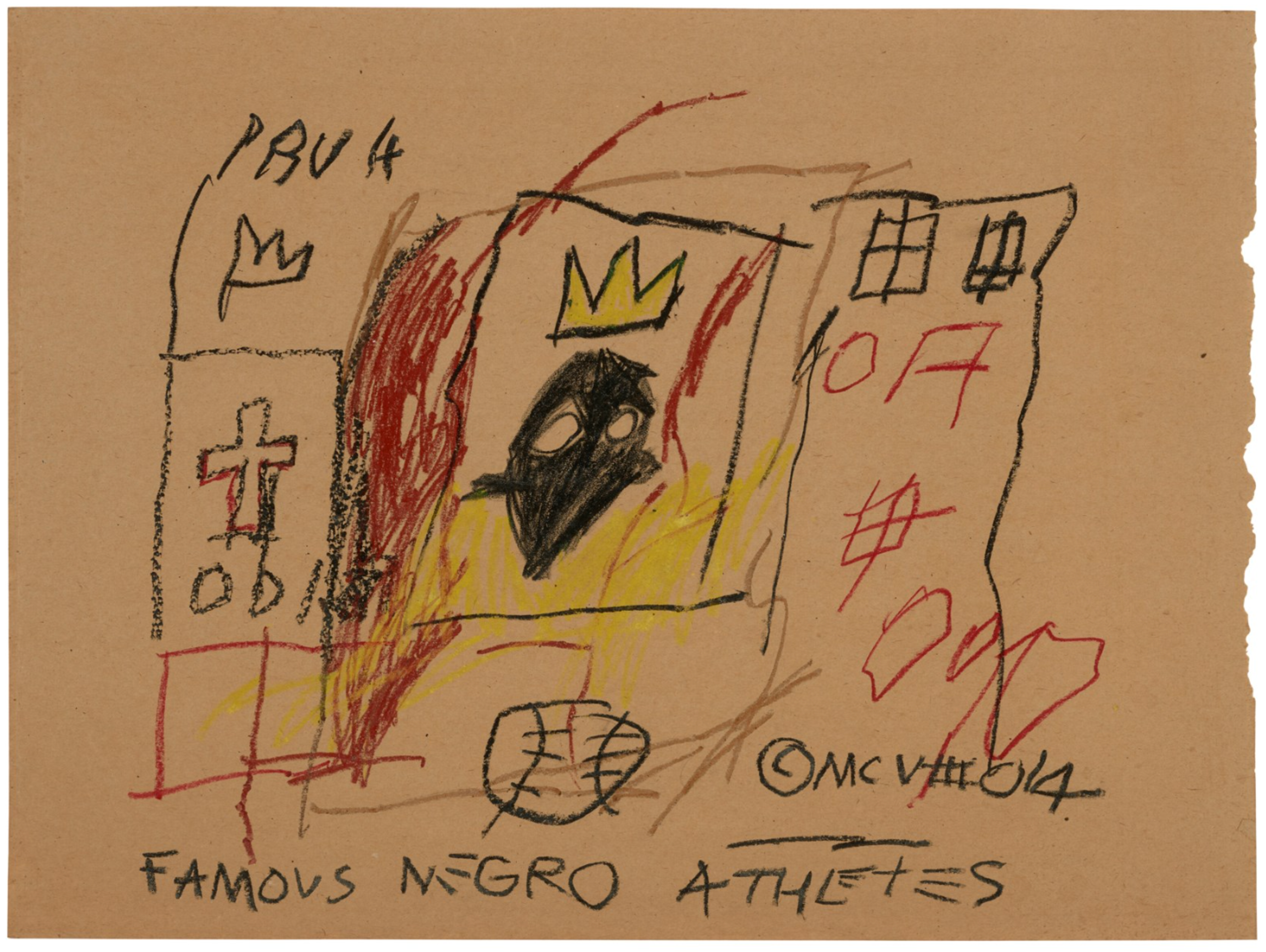  Famous Negro Athletes by Jean-Michel Basquiat 1981