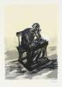 Henry Moore: Girl Seated At Desk I - Signed Print