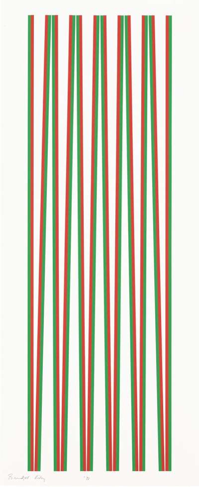 Elongated Triangles 2 - Signed Print by Bridget Riley 1971 - MyArtBroker