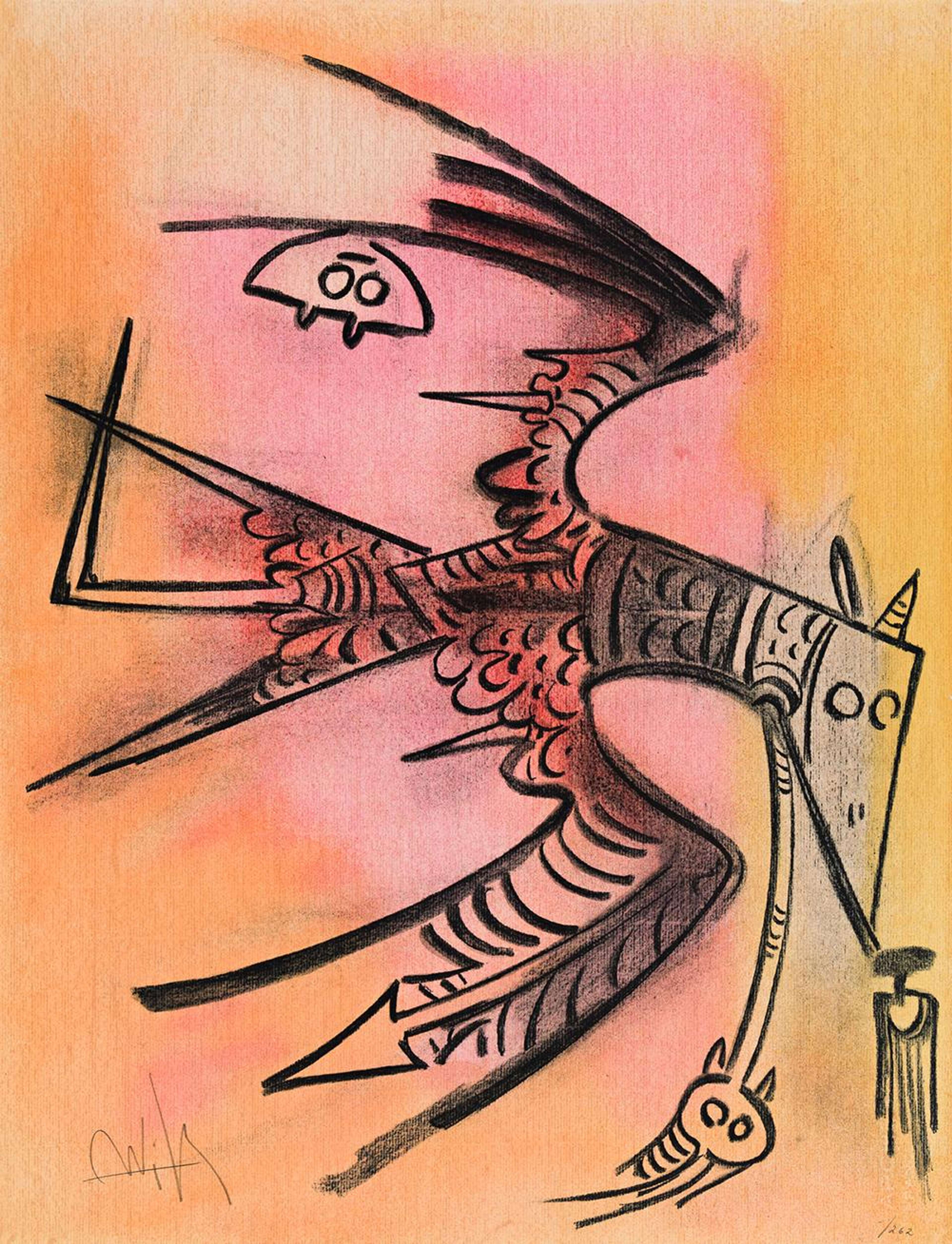 Lune Haute - Signed Print by Wifredo Lam 1974 - MyArtBroker