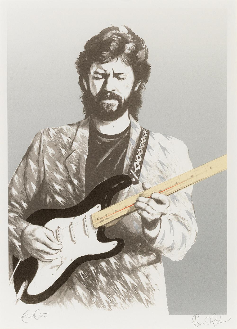 Eric Clapton, Ron Wood参加！KINKY FRIEDMAN Ronnie Wood Eric Clapton (Signed Print) 1988 | For Sale