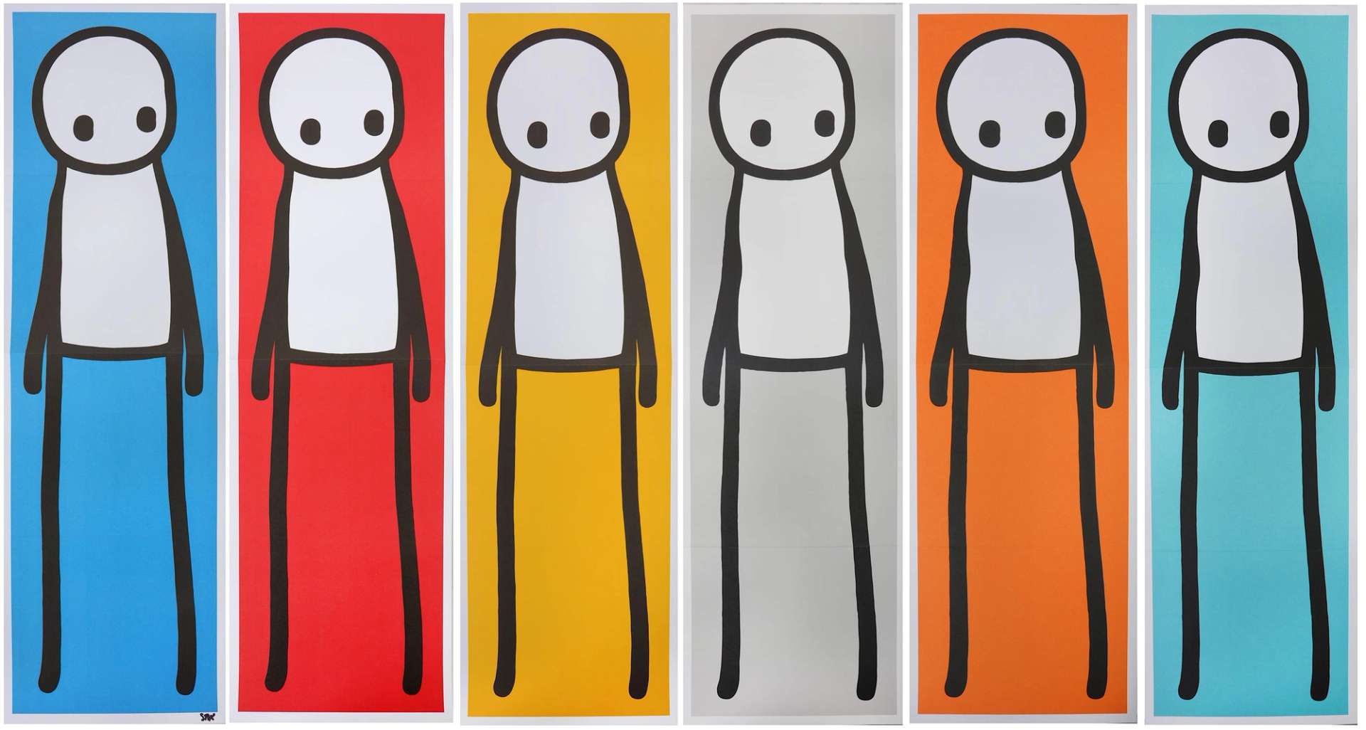 Standing Figure (complete set) - Signed Print by Stik 2015 - MyArtBroker