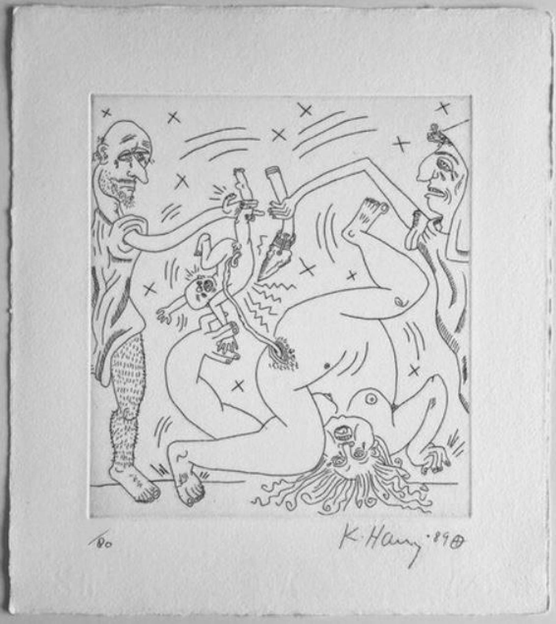 The Valley Page 1 - Signed Print by Keith Haring 1989 - MyArtBroker