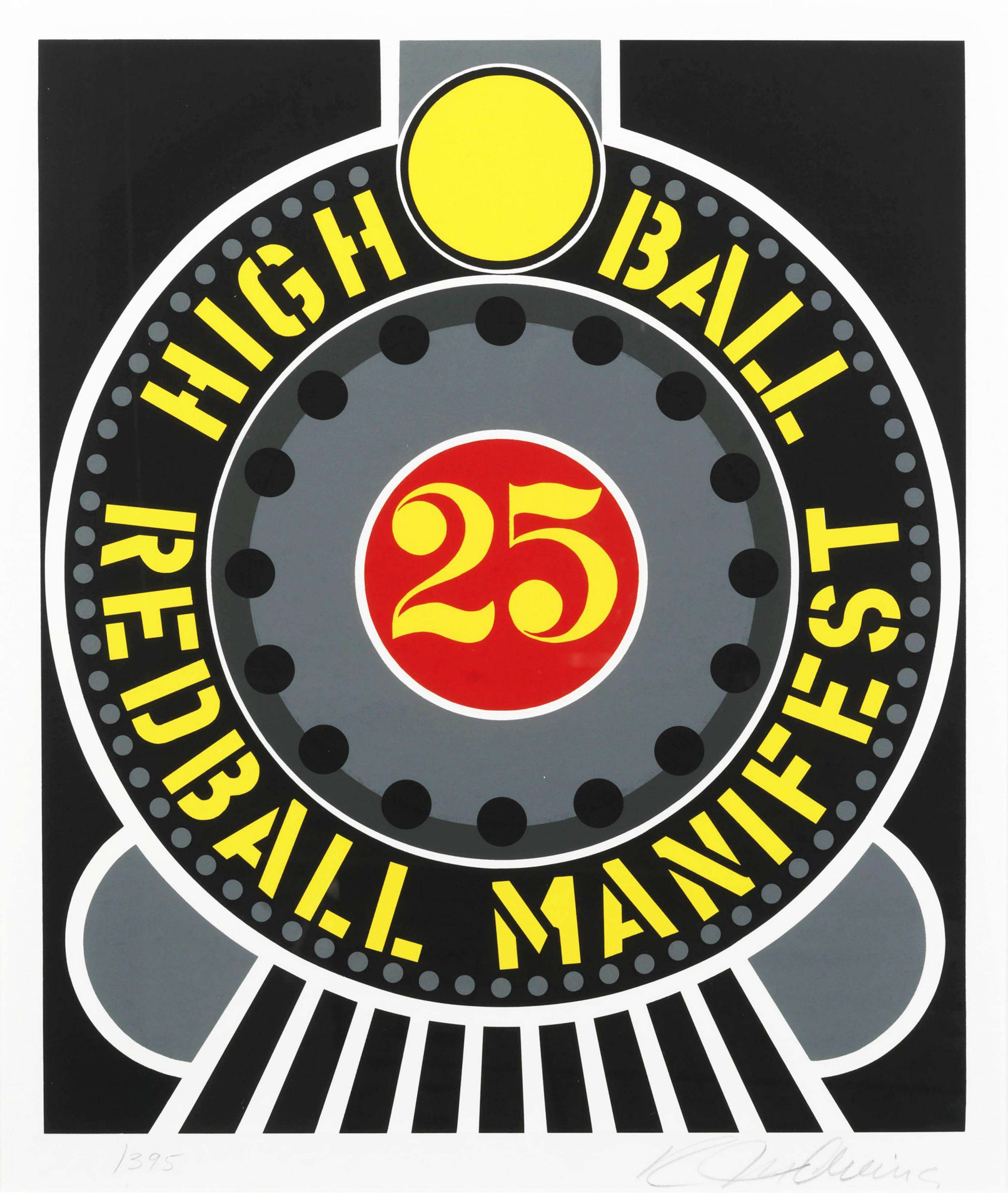 High Ball Red Ball Manifest - Signed Print