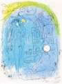 Marc Chagall: Mère Et Enfant Devant Notre Dame - Signed Print
