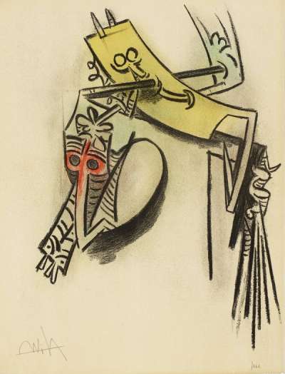 Montée Des Sèves - Signed Print by Wifredo Lam 1974 - MyArtBroker