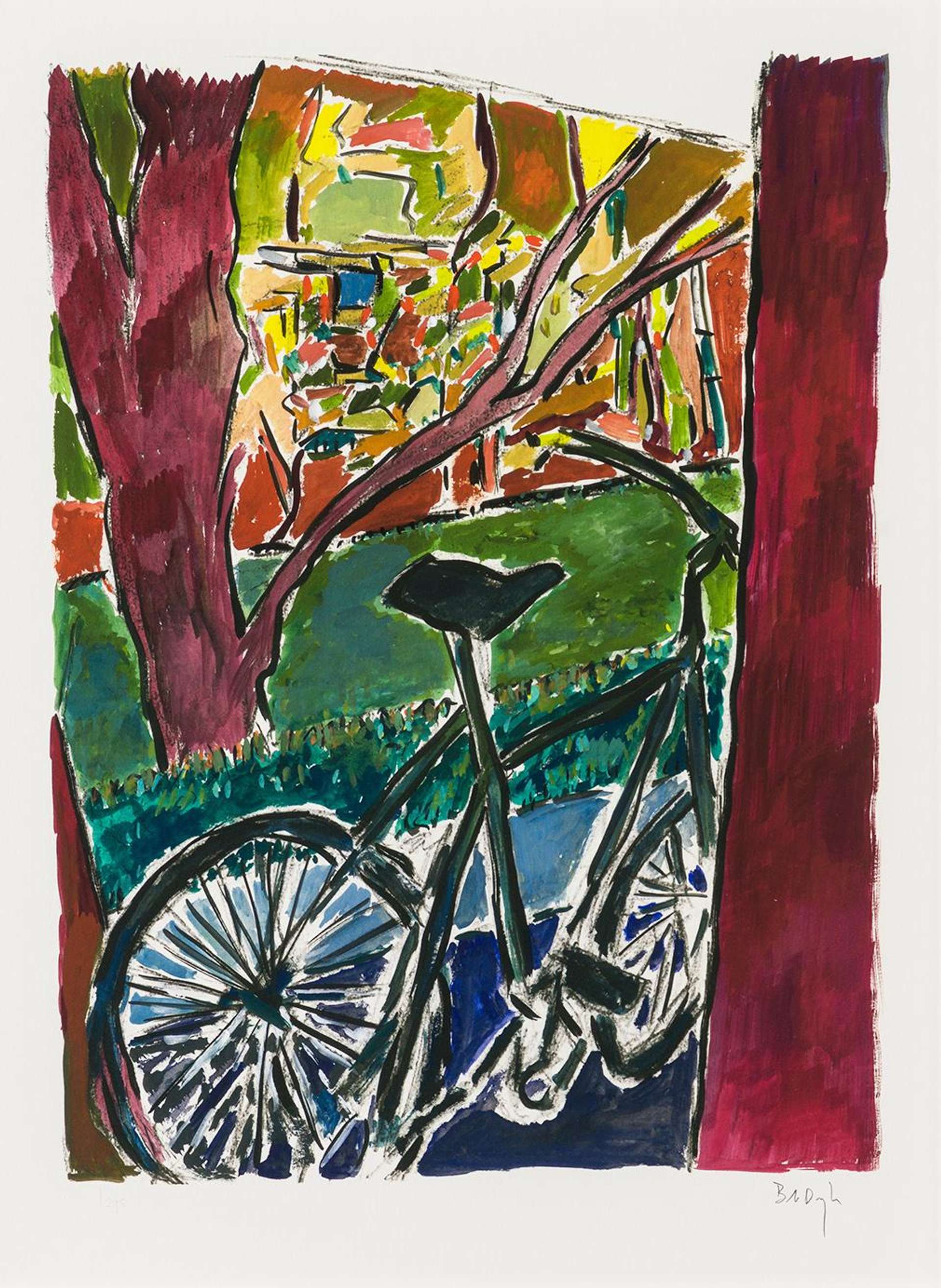 Bicycle (2012) - Signed Print by Bob Dylan 2012 - MyArtBroker