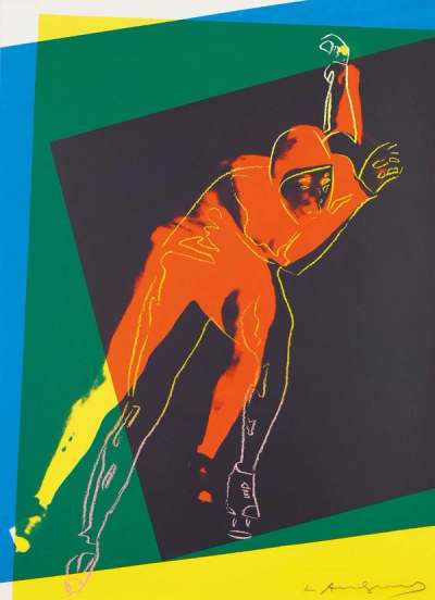 Speed Skater (F. & S. II.303) - Signed Print by Andy Warhol 1983 - MyArtBroker