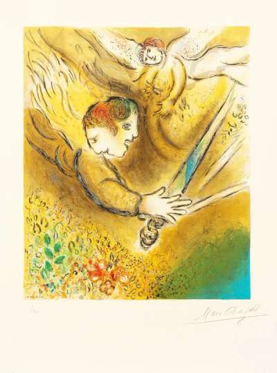 L'Ange Du Jugement Sorlier - Signed Print by Marc Chagall 1974 - MyArtBroker