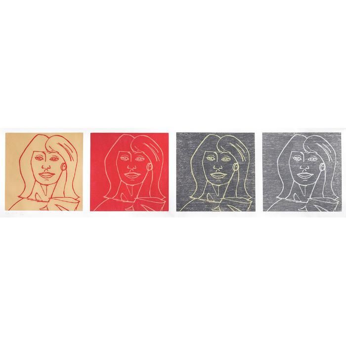Alex Katz Corrine (Four Faces) (Signed Print) 1990 | MyArtBroker