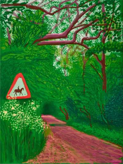 The Arrival Of Spring In Woldgate, East Yorkshire In 2011 (twenty eleven) -  30 May - Signed Print by David Hockney 2011 - MyArtBroker